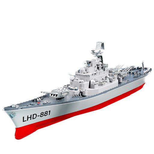 lhd-881 1/390 2.4g rc electric high-frequency twin-engine battleship model