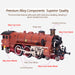 alloy electric train set model with carriage and long track - gift for boys and girls