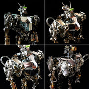 Humanoid-1 3D Metal Future Mech War Machine Model with Articulated Joints & Lights - EngineDIY