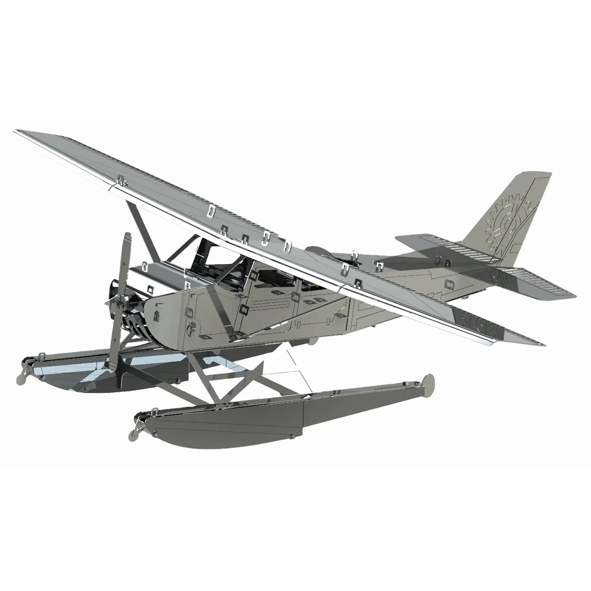 3d metal aircraft model kit, collectible desktop display for aviation lovers-81pcs