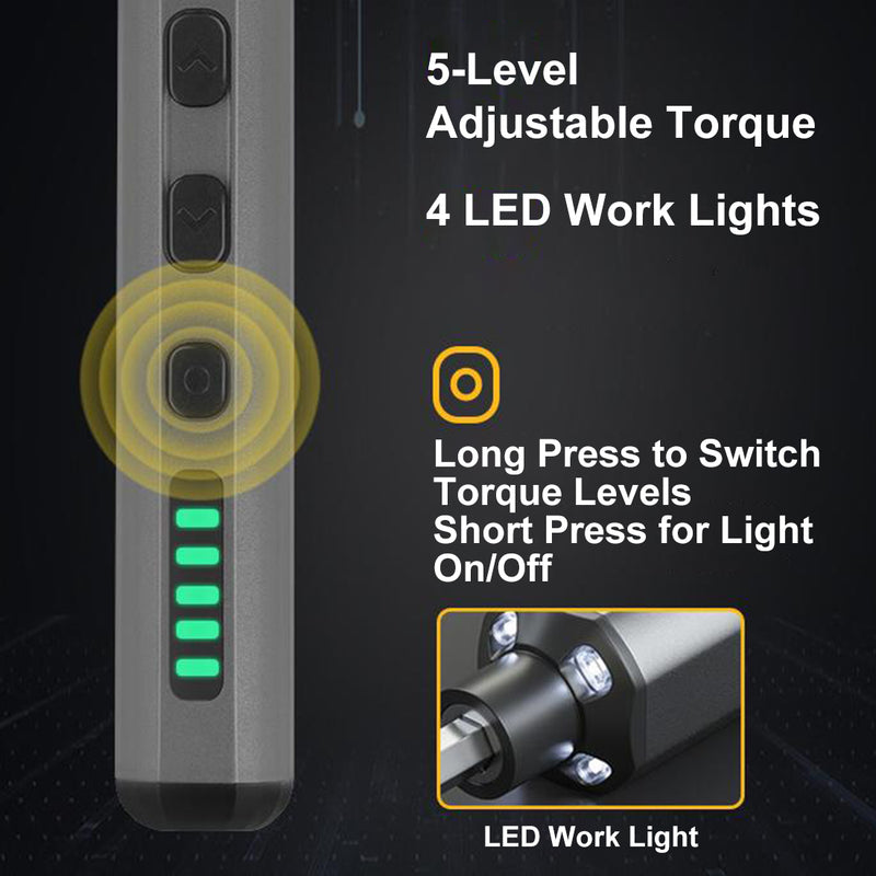68-in-1 Precision Electric Screwdriver DIY Tools Set with LED Light for Models & Electronics