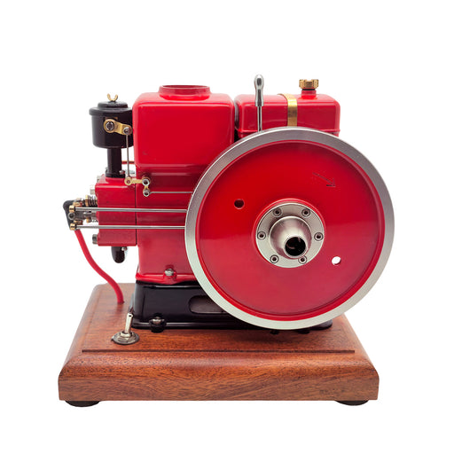 retrol & okmo 916 hit and miss engine model four-stroke stationary vintage farm internal combustion gasoline engine rtr