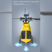 a60 bell206 90-class 2.4g 4ch single rotor flybarless mini rc helicopter model with optical flow altitude hold 1/42 scale