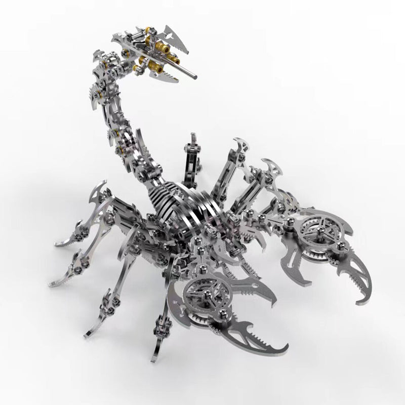 3D Puzzle DIY Model Kit Detachable Jigsaw Scorpion Metal Games - EngineDIY