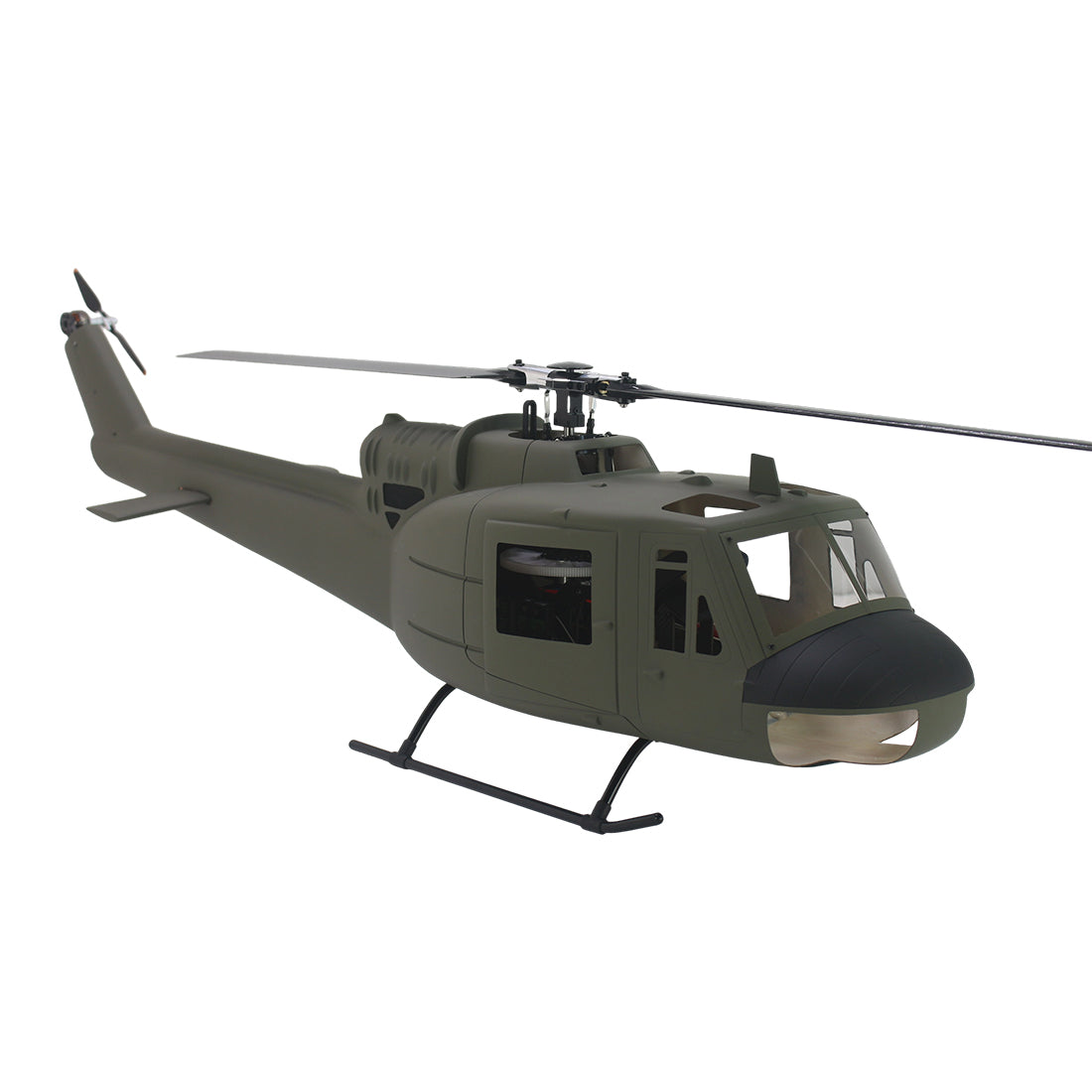 flishrc fl500 uh-1 huey 500-class 2.4g 6ch scale rc helicopter with l7 flight controller & 4-mode gps positioning