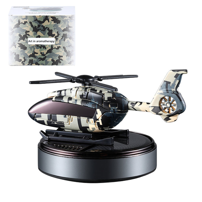 helicopter-inspired solar car air freshener-elegance & aromatherapy 