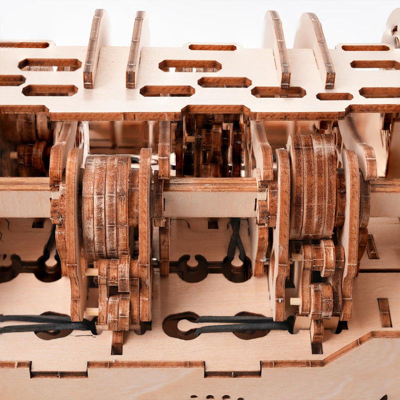 w12 running engine model kit 1400+ pcs functional 3d wooden mechanical car engine