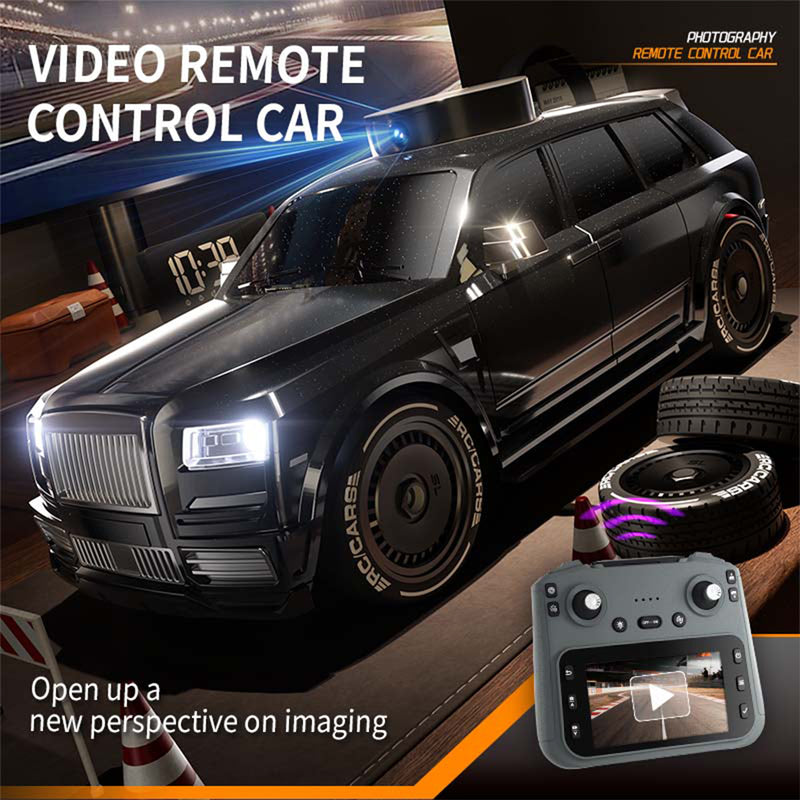 1/20 scale fpv rc car with screen controller, 720p hd camera, 270° rotating camera, one-key drift-rtr version
