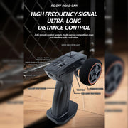 1/36 scale 2.4g 4wd proportional rc off-road car – led lights, long battery life