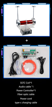 music tesla coil artificial lightning storm coil experiment model