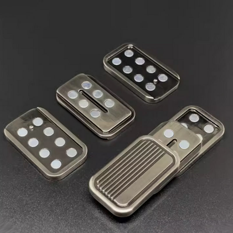 magnetic metal three-layer push cards trackless magnetic sliders stress relief toys for edc toy lovers