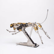 3d metal mechanical burning leopard assembly model kit