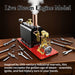 rw-bl1k mini reversible reciprocating single-cylinder live steam engine kit with boiler diy kit