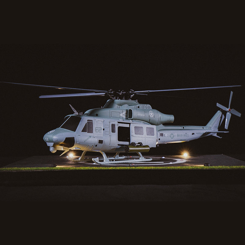 goosky e2 uh-1y 2.4g rc 6ch dual brushless direct drive scale aerobatic gts flight control helicopter model