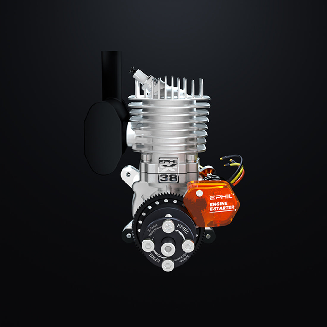 EPHIL X-38cc-S Pro Electric Startar Spark Plug Gasoline Engine Model ...