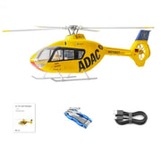 flywing ec135 470 class rc helicopter detachable propellers adac 6ch 2.4g with h1 flight controller & gps