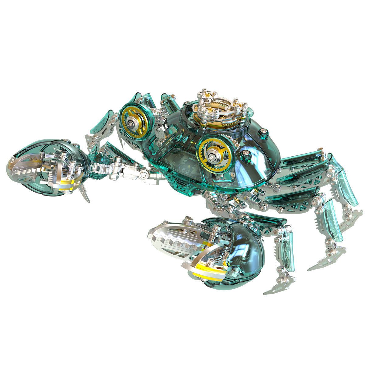 3d metal mechanical crab assembly model kit 