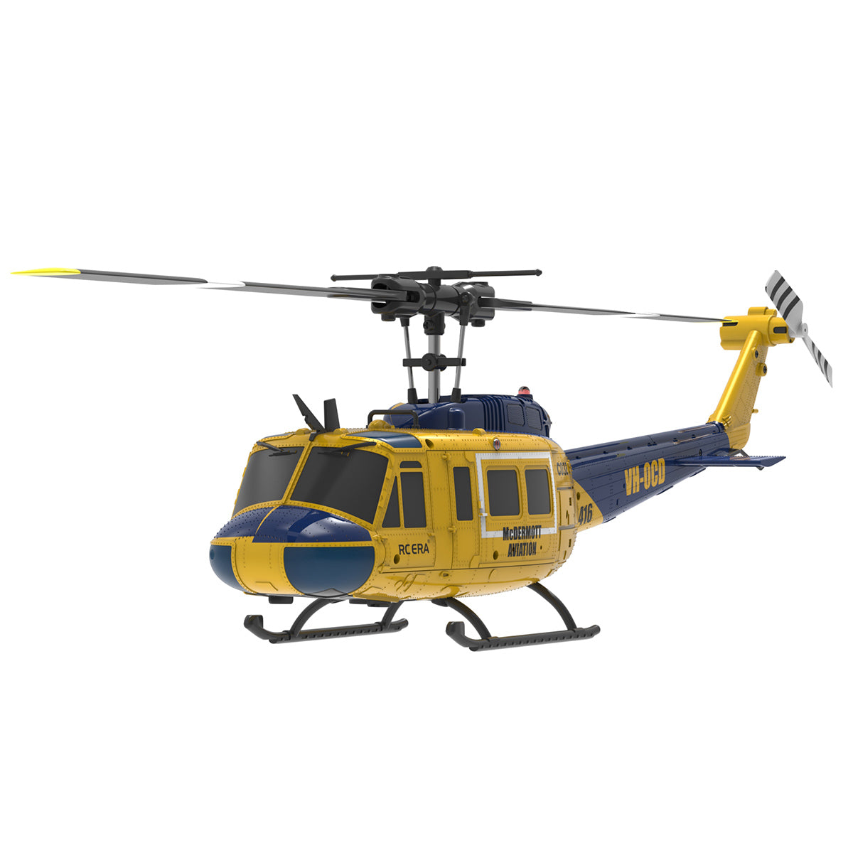 c032 1/48 scale uh-1 huey 2.4g 6ch flybarless rc hlicopter model