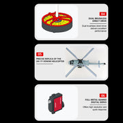 goosky e2 uh-1y 2.4g rc 6ch dual brushless direct drive scale aerobatic gts flight control helicopter model