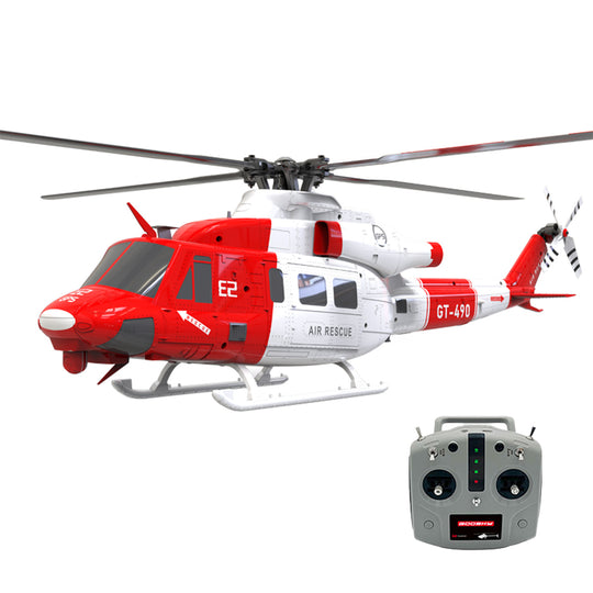 goosky e2 uh-1y 2.4g 6ch dual brushless direct drive rc rescue simulation helicopter model with lidar positioning
