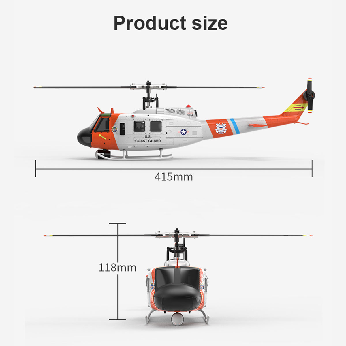 wolfbush f07s uh-1 huey – 6ch brushless gps rc helicopter