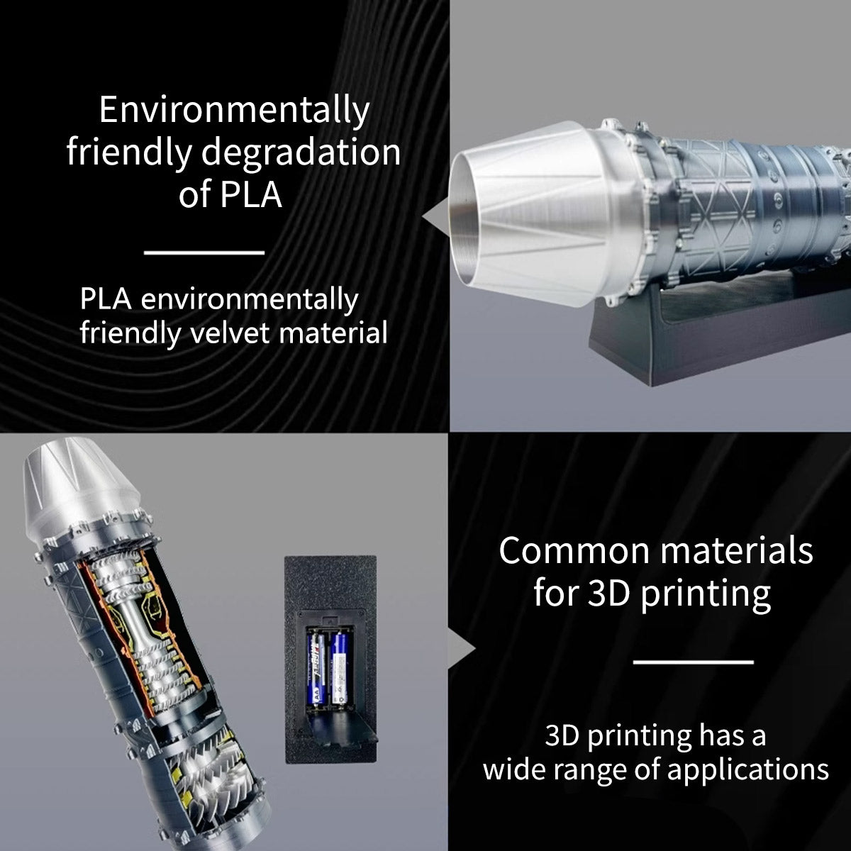 SKYMECHMAN 1/18 WS-15 Turbofan Engine Model Kit