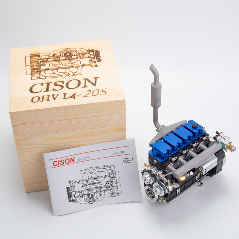 cison l4-205-ohv 20.5cc inline 4-cylinder 4-stroke water-cooled gasoline engine model kit