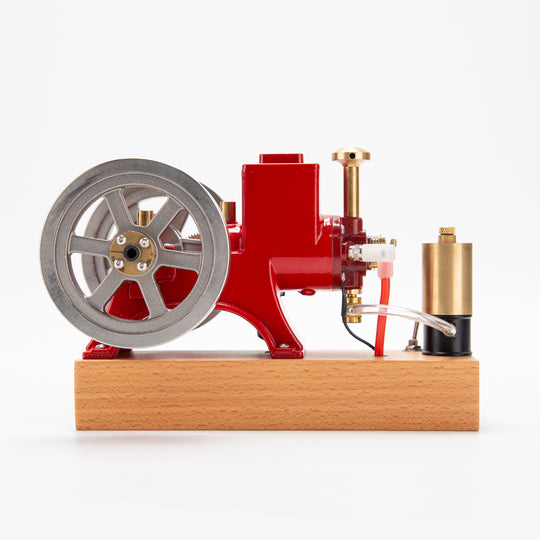 Moteur Hit and Miss Engine 6 cc monocylindre en métal 4 temps à combustion interne avec dispositif d'allumage, collection cadeau 