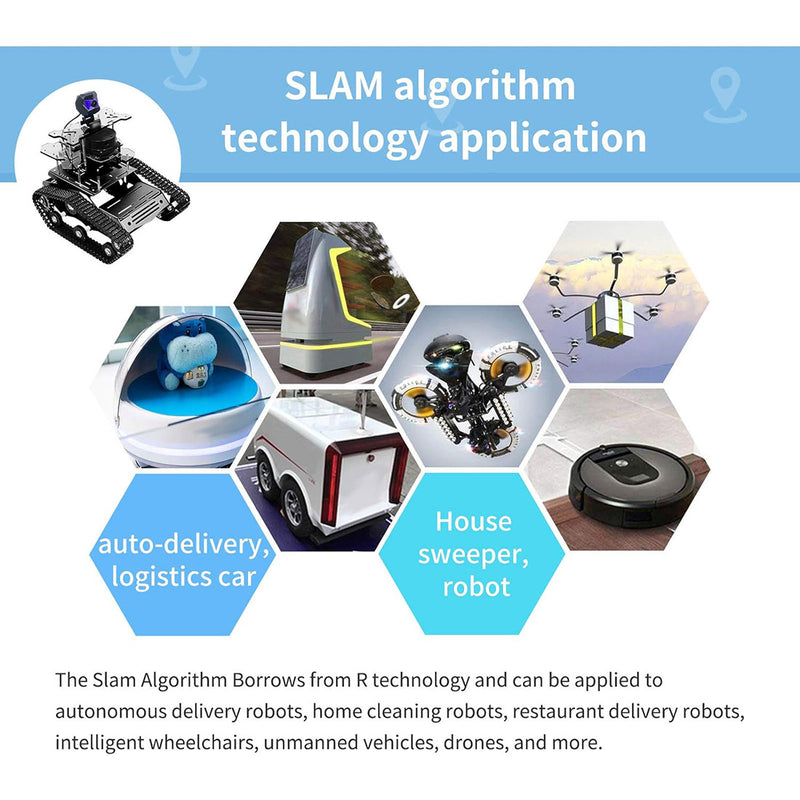 ROS Intelligent Tracked Robot Car Kit with LiDAR SLAM, Autonomous Navigation & Path Planning - EngineDIY