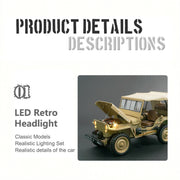 1/14 scale 2.4g u.s. willys rc simulation off-road car model with dual-speed switching