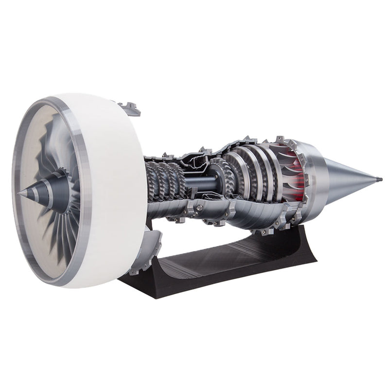 TR900 Turbofan Engine Model Kit - Rechargeable Aircraft Engine Model with White Housing, LED Lights, Variable Speed Control, DIY Pusher Turbofan for Collectors and Hobbyists TR900 Turbofan Engine Model Kit - Rechargeable Aircraft Engine Model with White Housing, LED Lights, Variable Speed Control, DIY Pusher Turbofan for Collectors and Hobbyists