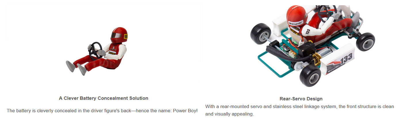 Kit de montage de mini kart télécommandé Retro Racer à l'échelle 1/32 2,4 G