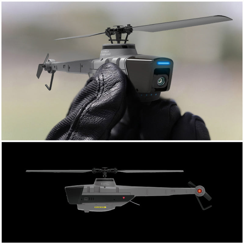 RC Aircraft 2.4G 4CH Black Hornet Aerial Vehicle Reconnaissance Military Aircraft Helicopter Model (RTF) - EngineDIY