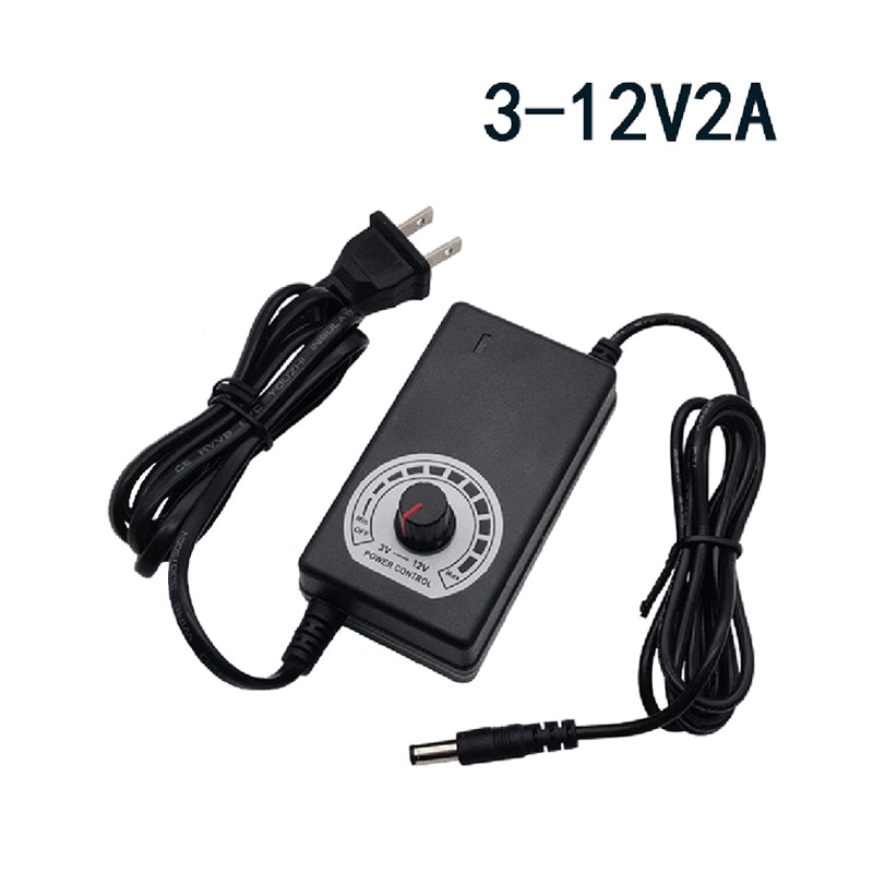 3-12V 2A Adjustable Power Supply Adapter for Mini Electric Drill/Grinding Set - EngineDIY