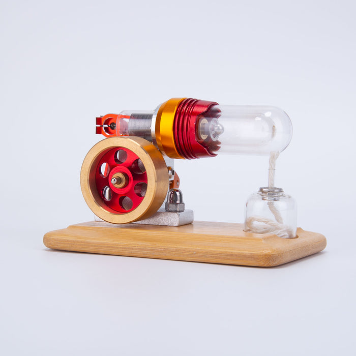 ENJOMOR Mini Free Piston Stirling Engine Hot Air External Combustion Engine Model STEM Toy