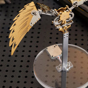flaming shadow 3d metal mechanical ornithopter assembly model kit with mechanical transmission