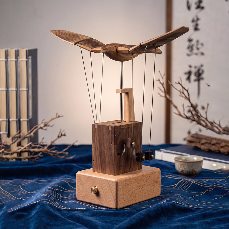 punkbuild wooden mechanical eagle dynamic model