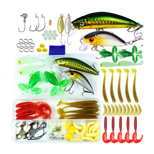 Luminous Fishing Lure Set, Soft & Hard Bionic Lures - 56PCS - EngineDIY