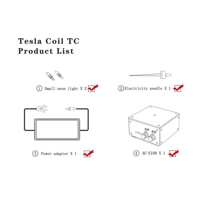 Music Tesla Coil Mini Flat Coil Music Box Model with Lightning Experimental Technology Creative Toy - US Plug