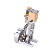 V1313 Mini Vertical Single-Cylinder Steam Engine Model with Reversing Mechanism Steam-Powered Mechanical Model - EngineDIY