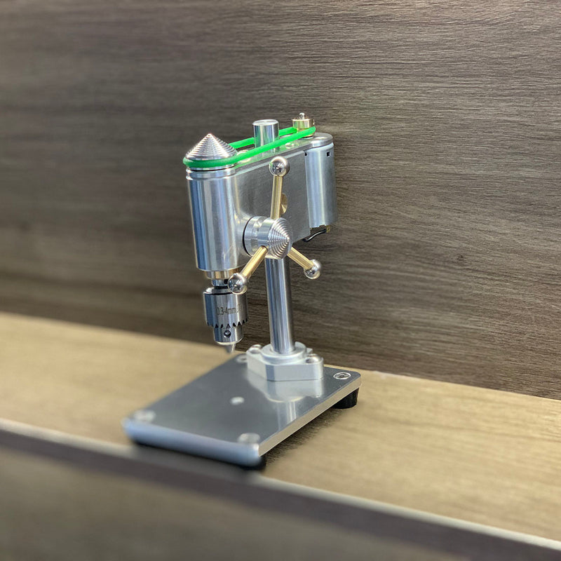 Mini Bench Drill DIY Tool Desktop Mechanical Bench Drilling Machine for Engine Model Crafts - EngineDIY