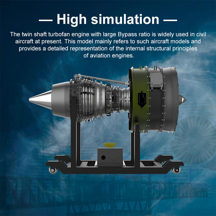 teching metal turbofan engine model kit that works build your own jet engine building set 