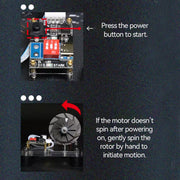 premium turbocharged brushless metal motor - high-speed aerospace engine model