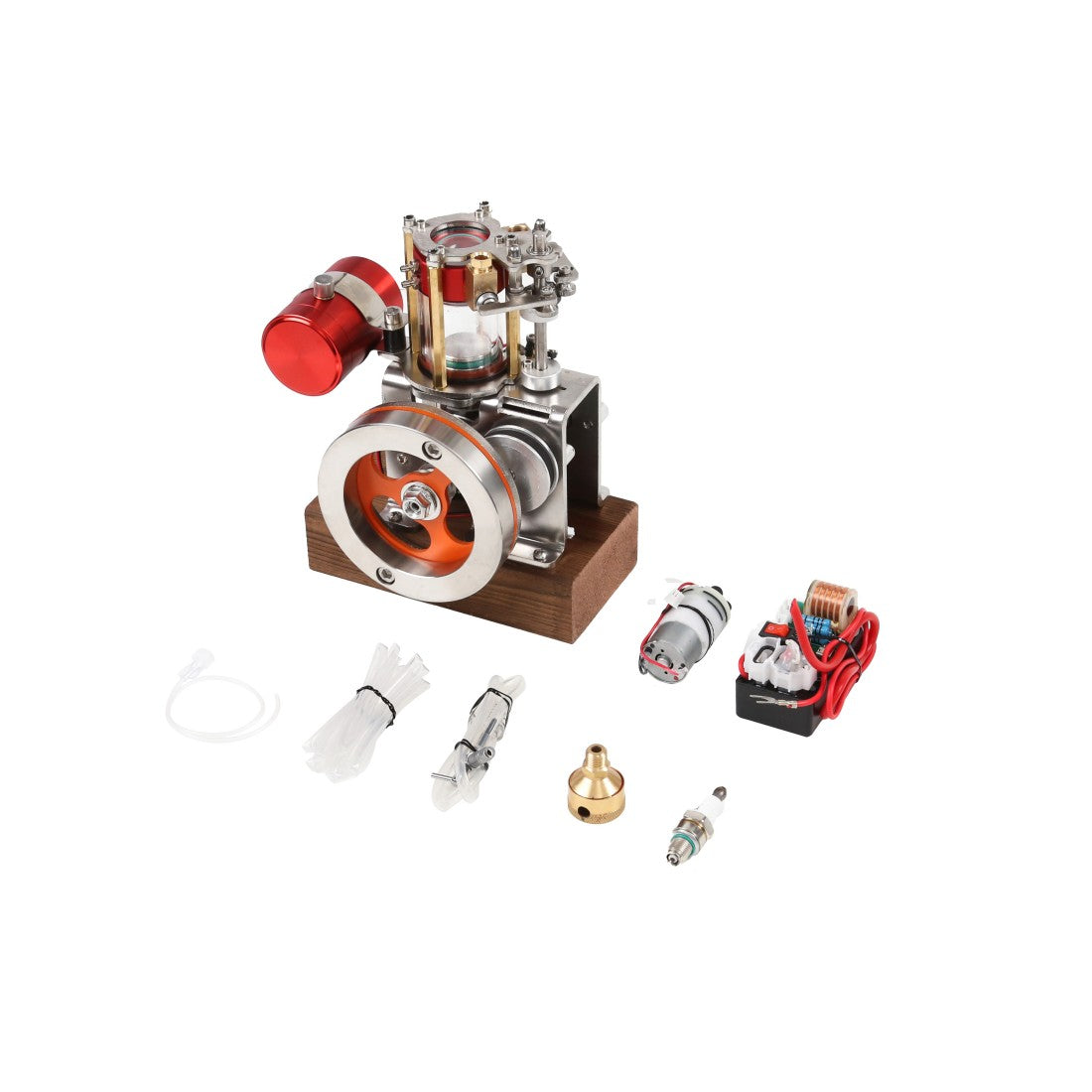 16cc Four-Stroke Water-Cooled Methanol Internal Combustion Engine Model, Educational Display Desktop Model (Assembled)