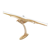 wooden mechanical dove model kit, 110cm wingspan flapping bird with gear-driven motion, diy assembly kit for wall display