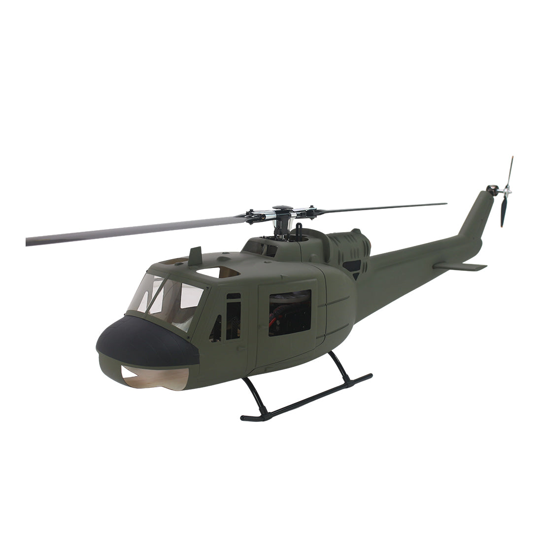 flishrc fl500 uh-1 huey 500-class 2.4g 6ch scale rc helicopter with l7 flight controller & 4-mode gps positioning