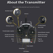 YU XIANG YXZNRC F09-V RC Helicopter 1/47 Scale 2.4G 6CH Dual Brushless Direct Drive Flybarless 6G/3D Stunt Model