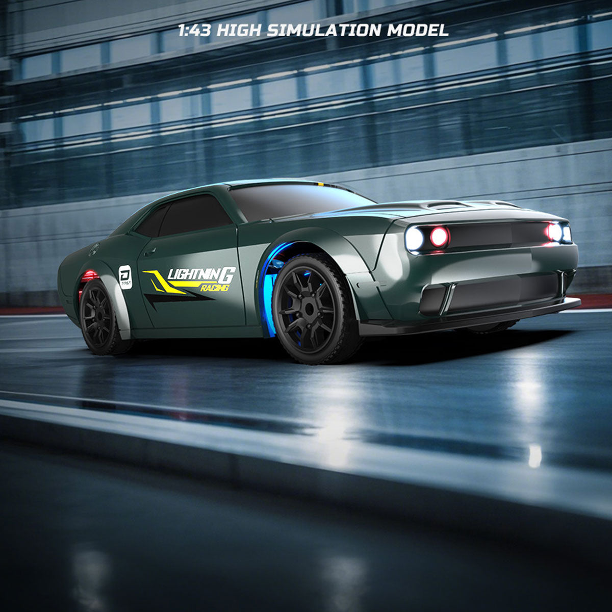 1/43 scale 2.4g full-proportional mini electric rc drift racing car model with led lights