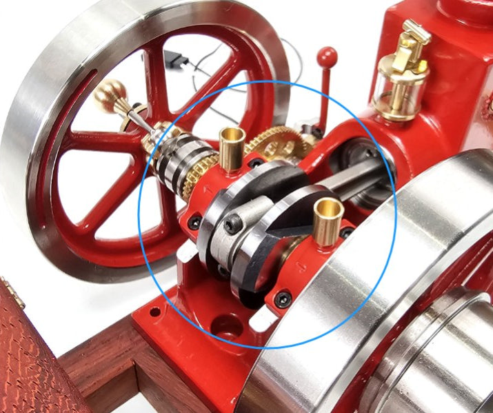 Crankshaft for RETROL HM-01 HIT AND MISS engine model - EngineDIY