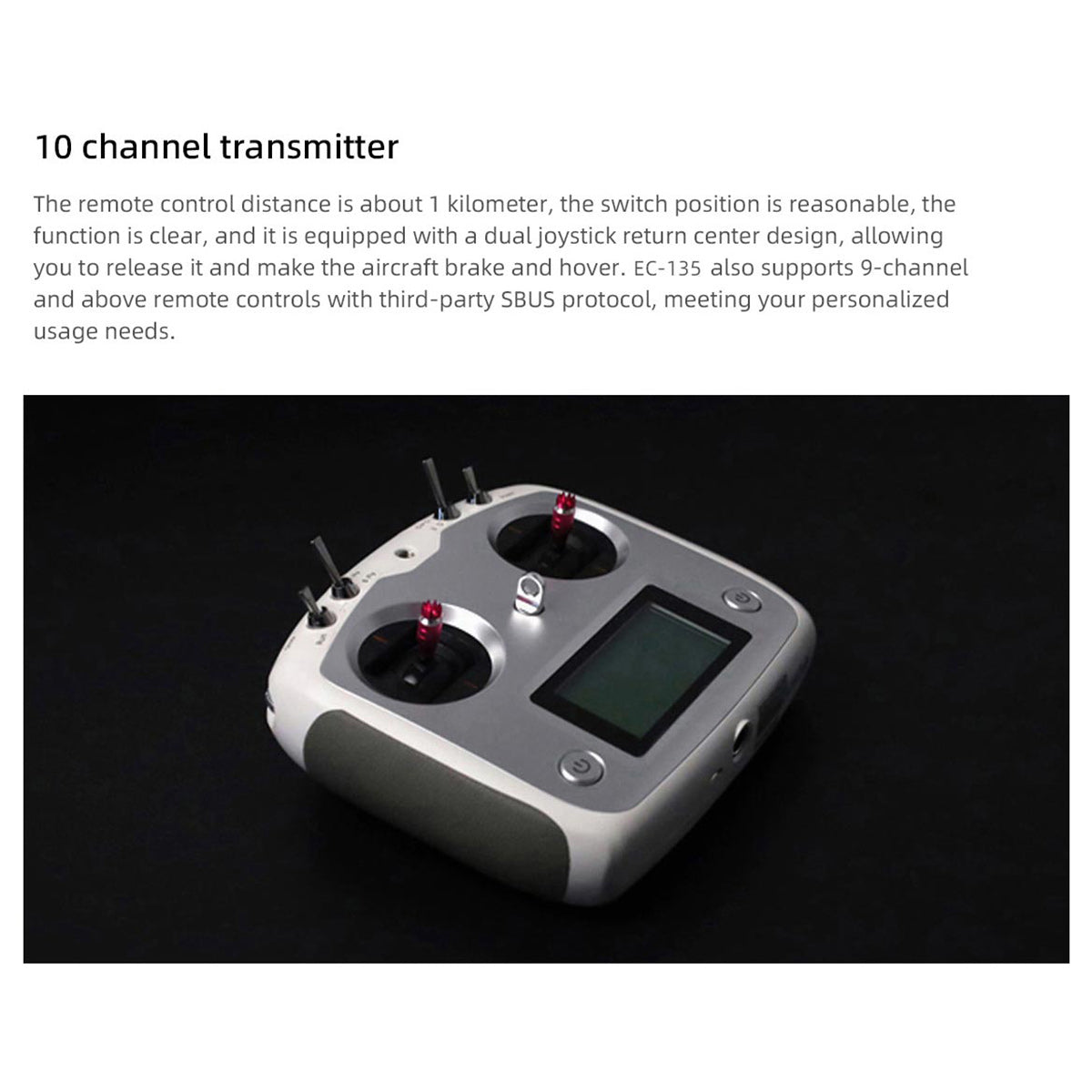 flywing ec135 470 class rc helicopter detachable propellers adac 6ch 2.4g with h1 flight controller & gps